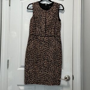 J. Crew Animal Print Dress
